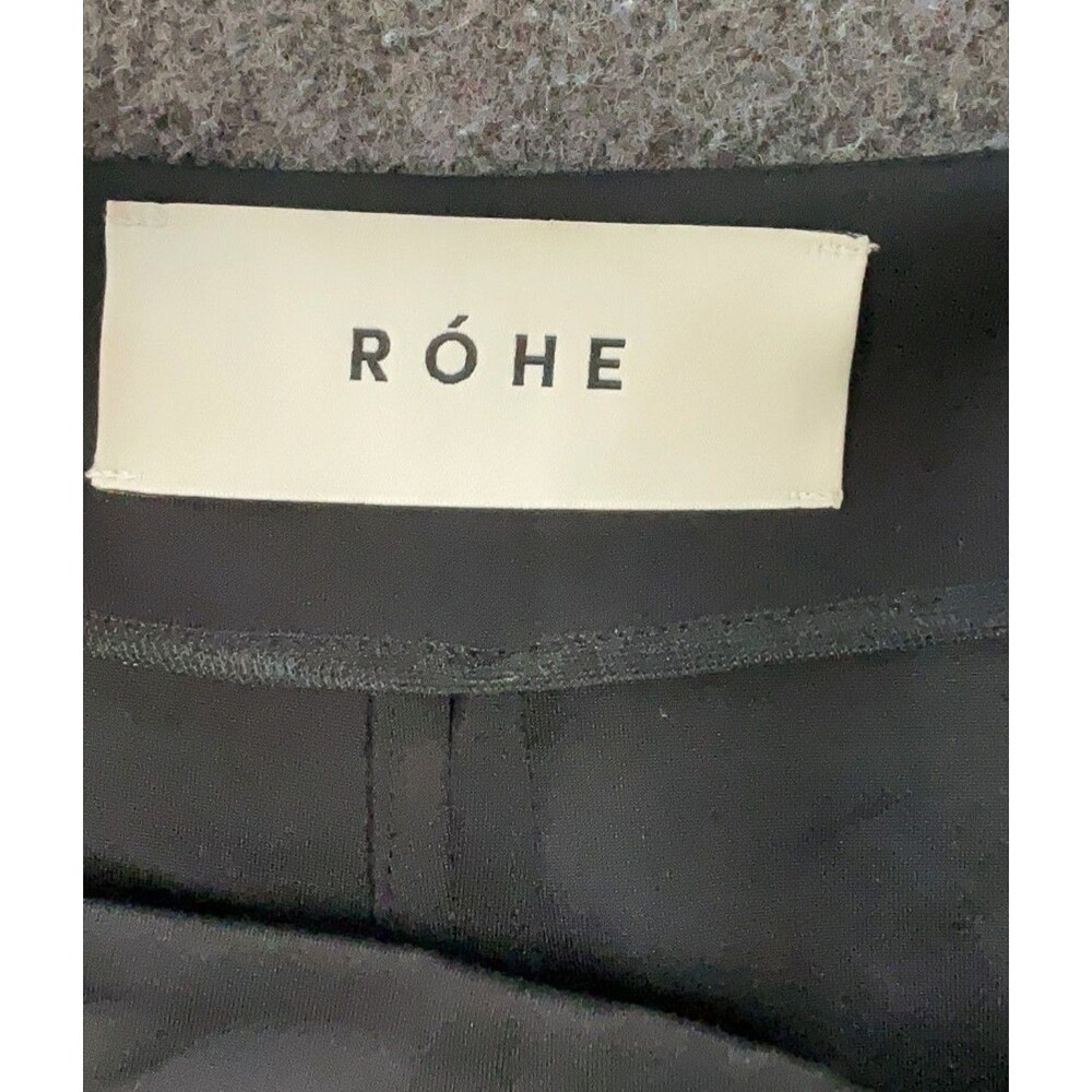 Rohe Tailored Women's Black Pants Polyamide, Elastane Slits Trousers Size 36 - Picture 6 of 10